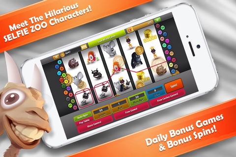 Animal Selfie Casino Slots FREE - Selfie Zoo Slot Machine screenshot 2