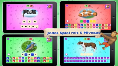 How to cancel & delete Rechtschreibung für Anfänger: Educative Spiele für Kinder from iphone & ipad 4