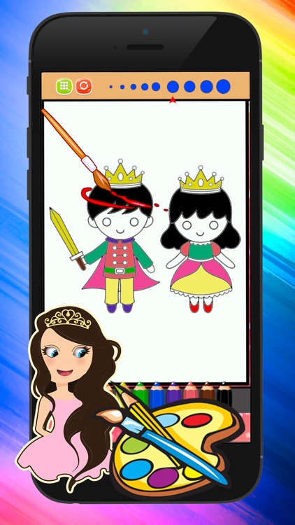 Princess Coloring Pages Coloring Set In Pictures screenshot-3