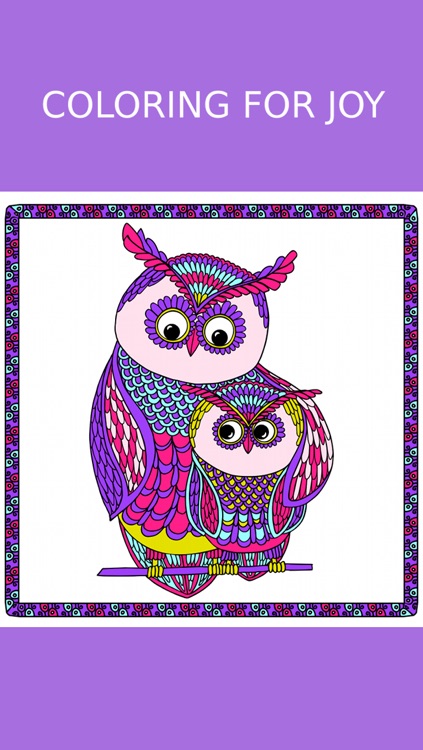 coloring pages for stress relief of owls