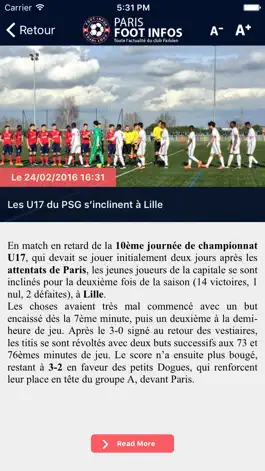 Game screenshot Paris Foot Infos : Ici c'est toute l'actualité du club parisien - PSG édition apk