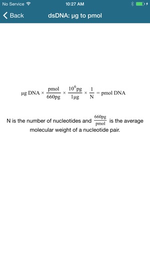 Promega Biomath Calculators(圖3)-速報App