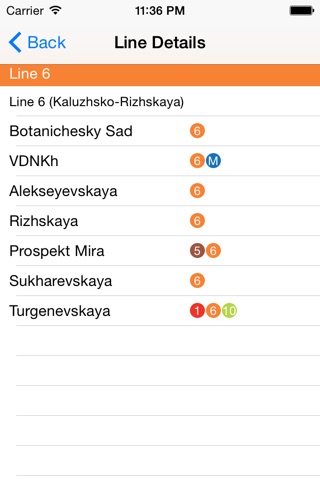 Moscow Metro Route Planner screenshot 3