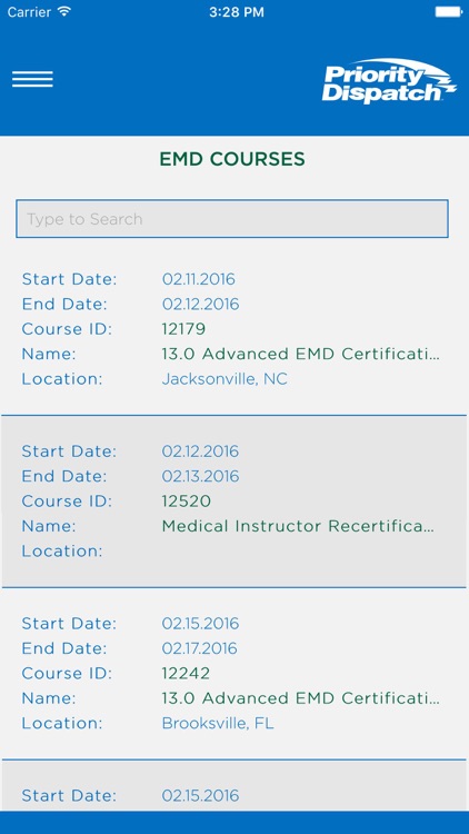 PDC Course Registration