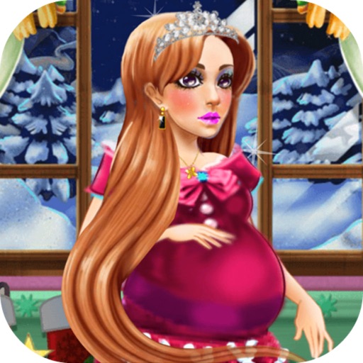 Pregnant Mommy Christmas Salon - Shining Pregnancy Princess Dress Up/Beautiful Spa Icon