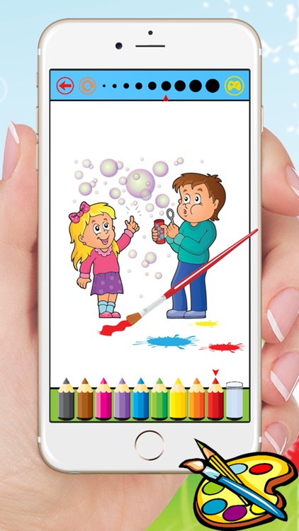My Family Coloring Book Drawing Painting for kids free game screenshot-3