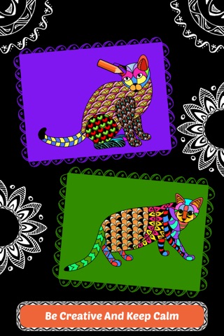 Creative Cats Art Class- Mindfulness Coloring Books for Adults screenshot 4