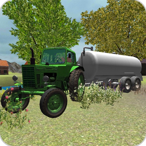 Classic Tractor 3D: Milk icon