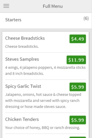 Steve's Pizza Ordering screenshot 3