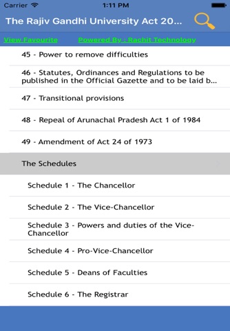 The Rajiv Gandhi University Act 2006 screenshot 2