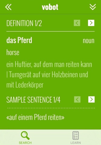 vobot German – vocab trainer screenshot 2