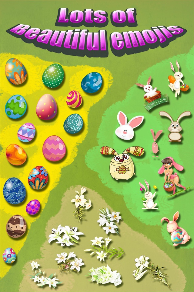 Happy Easter Emoji.s - Holiday Emoticon Sticker for Message & Greeting screenshot 2