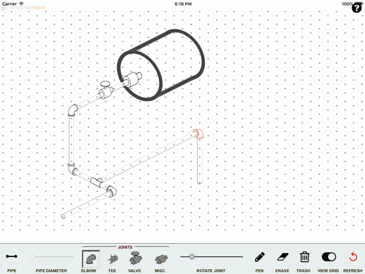 Isometric pipe design