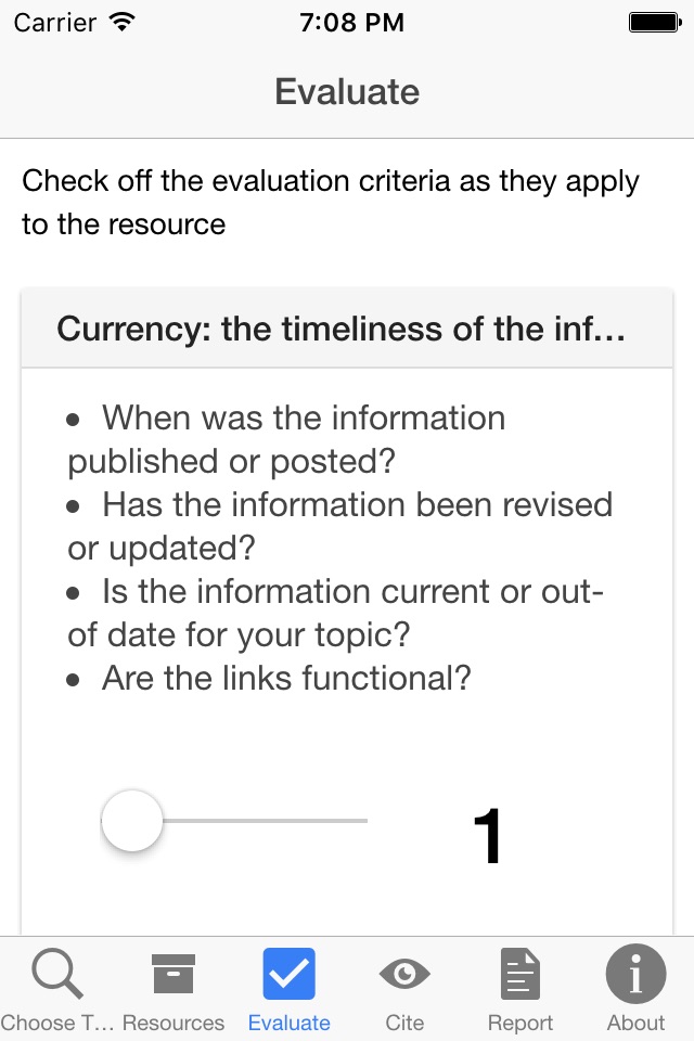 Research Plus™ - Information Literacy "On the Go" screenshot 3