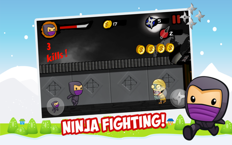 Ninja Fighting Heroes - Adventure Battle and Run at a village screenshot 2