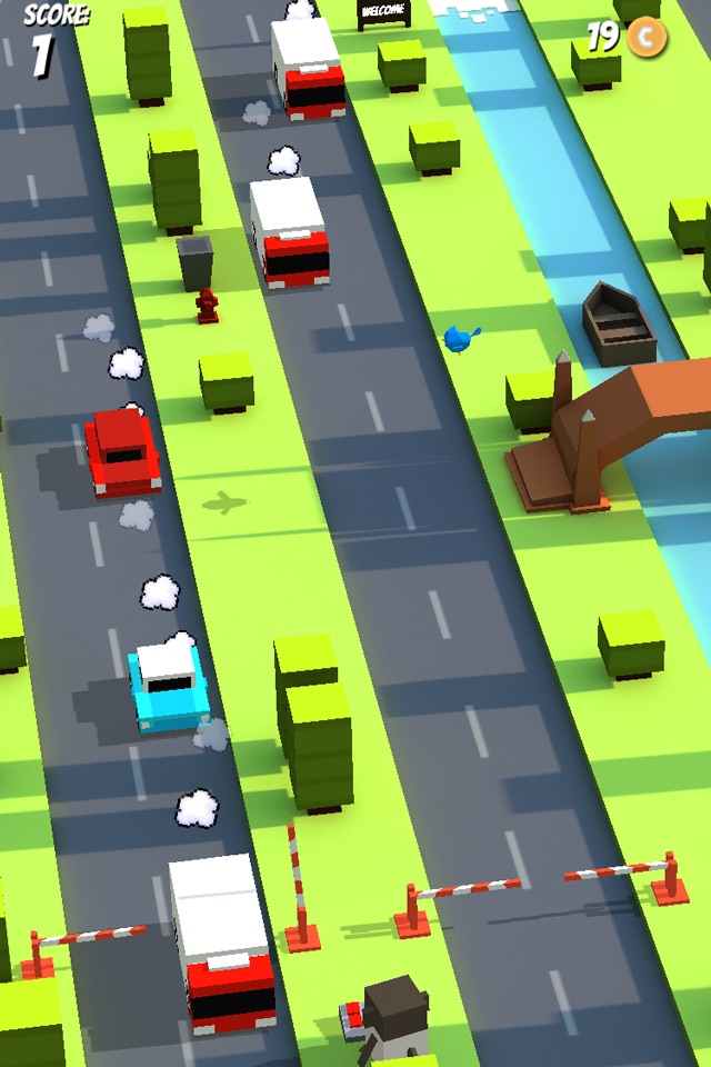 Crossy Barrier Dash - Reckless Road Rush Block 3 Free Edition screenshot 3