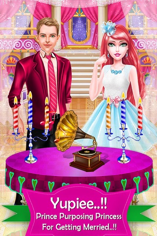 Princess makeup spa salon -My Boyfriend proposal Date Wedding games screenshot 3
