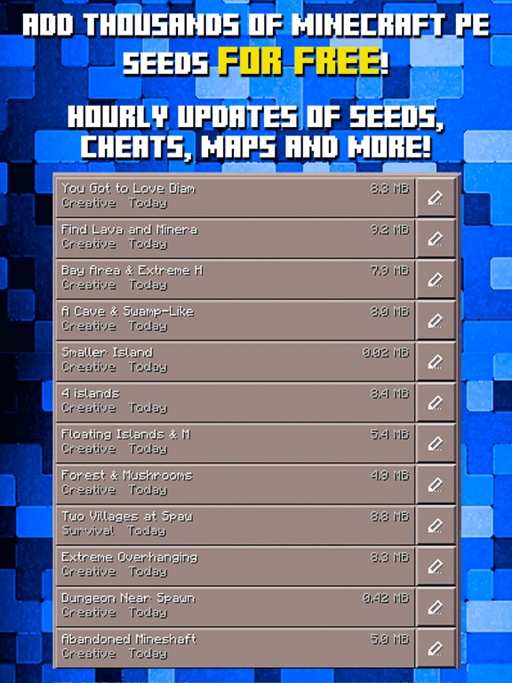 Seeds For Minecraft Pe Free Seeds Pocket Edition By Kissapp S L Ios United States Searchman App Data Information - roblox studios seeds