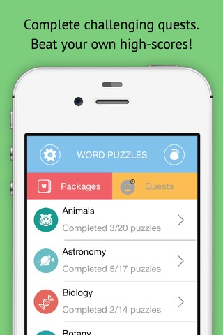 Science Word Search Puzzles (1000's of Scientific Words: Astronomy, Chemistry, Physics, Biology…) screenshot 2