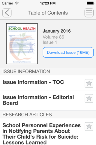 Journal of School Health screenshot 4