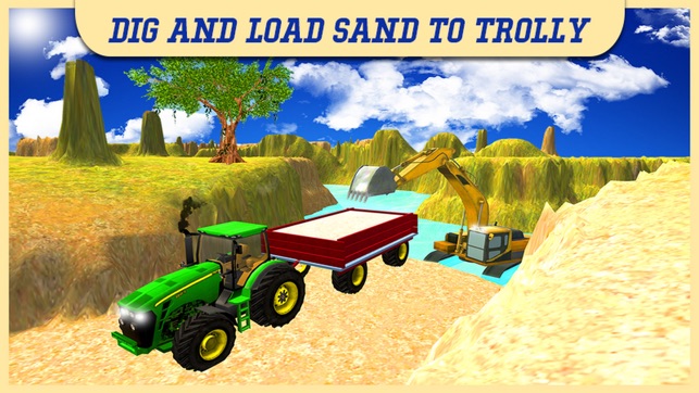 Tractor Sand Transporter Sim