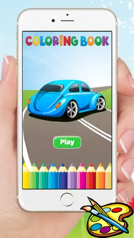 Game screenshot Classic Car Coloring Book & Drawing Vehicles free for kids mod apk