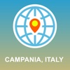 Campania, Italy Map - Offline Map, POI, GPS, Directions