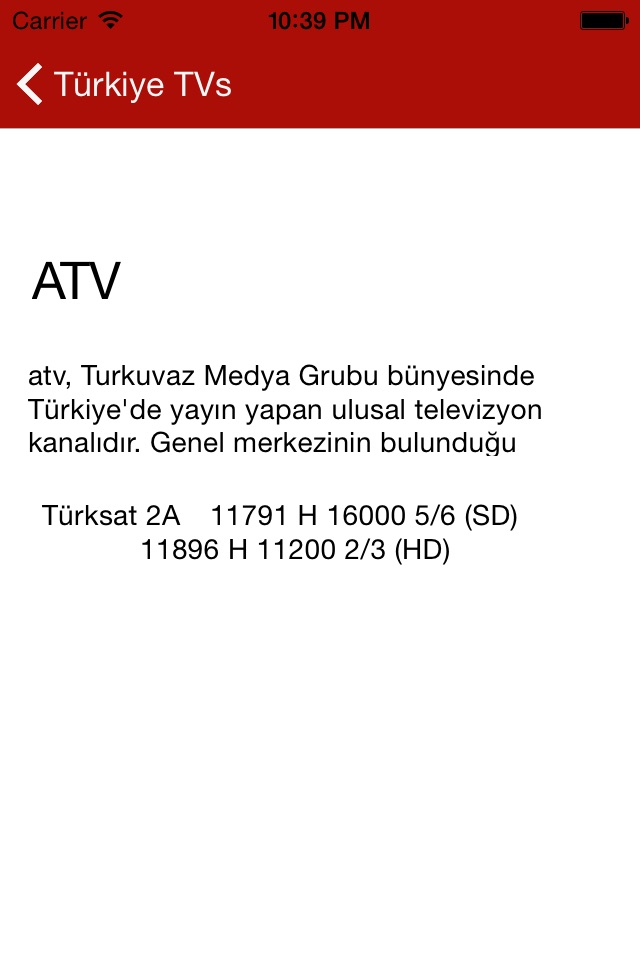 Türkiye TVs screenshot 2