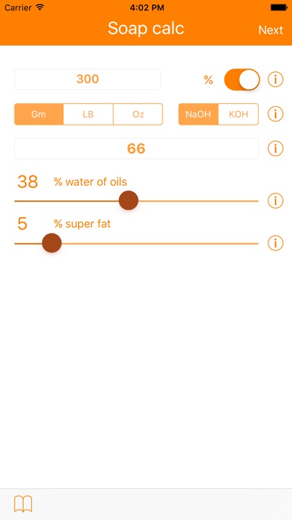 Soap calculator PRO
