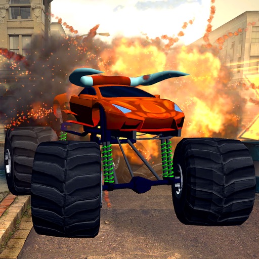 3D Monster Truck City Rampage - Extreme Car Crushing Destruction & Racing Simulator PRO