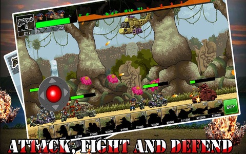 Commando Rush - Defender game screenshot 2