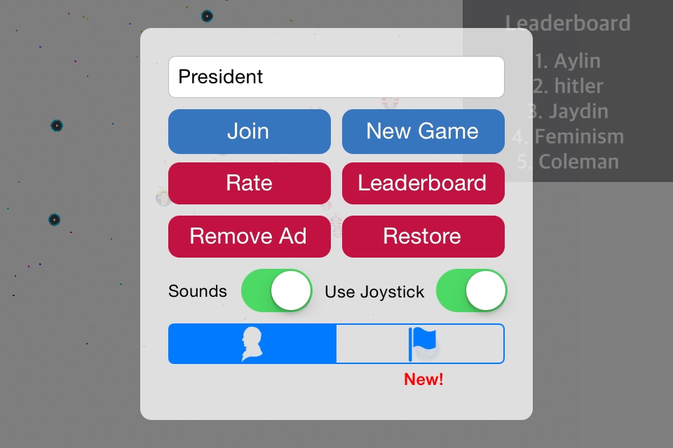Presidents War: Eat Dot Game - multiplayer cell eater in paradise hocus screenshot 2