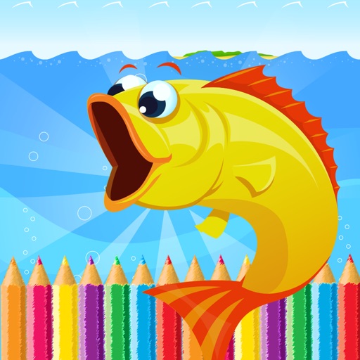 Sea Animal Coloring Book - All In 1 Deep Sea Draw Paint And Color Pages Games For Kids iOS App