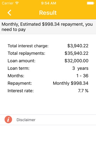 Simple Loan Calculator screenshot 2