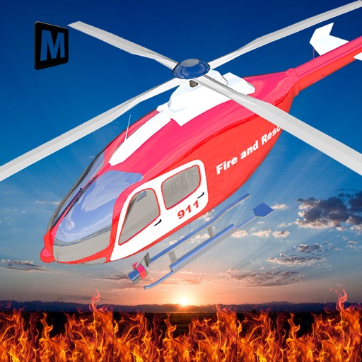 Fire Helicopter Rescue Simulator 2016 icon