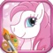 Little Pony Coloring Book Princess Drawing - Preschool Toddlers Kids For Painting