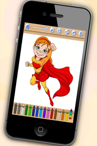 Superheroes Pages for Coloring screenshot 2