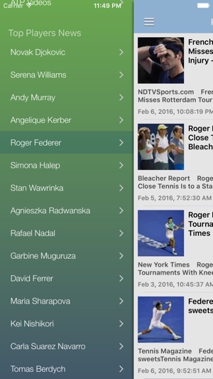 Tennis News & Results Pro(圖5)-速報App