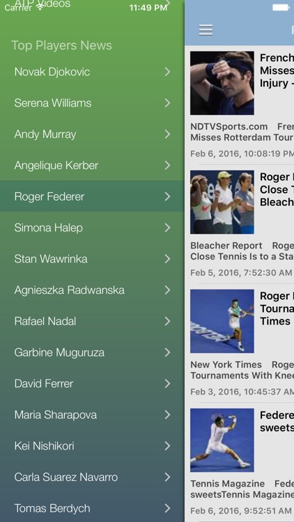 Tennis News & Results Pro screenshot-4