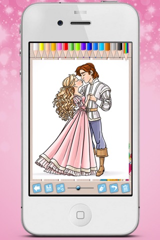 Royal Princess Coloring Book Paint fairy tale princesses - Premium screenshot 3