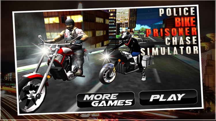 Police Bike Prisoner Chase Sim