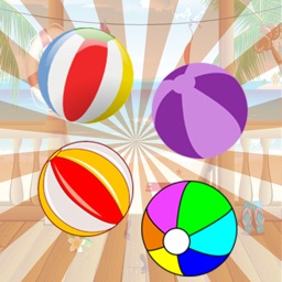 Beach ball shooting game for kids and adult practice skills