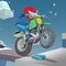 Take your Motocross ride through the cool snowed iceland scene and prove that you got the skills of a pro rider in the cool motorcycle game called “ICELAND TRIAL”