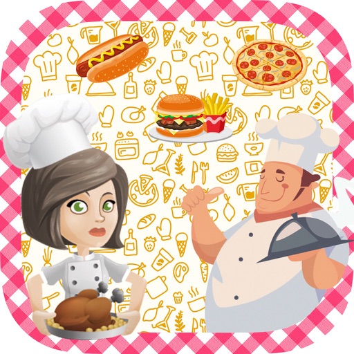 Sticker book for children with top chef cooking stickers Icon