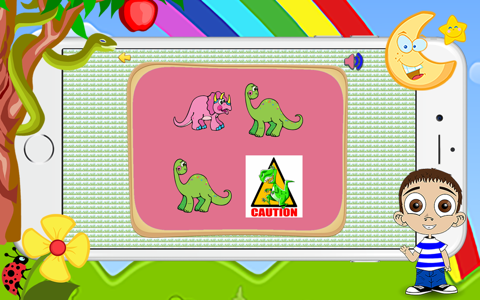 Learning Dinosaur Match and Matching Cards Puzzles Games for Toddlers or Little Kids Games