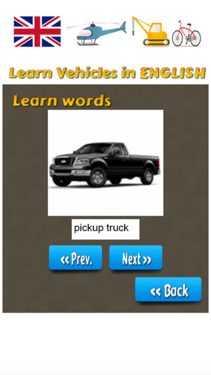 Learn Vehicles in English Language screenshot-3