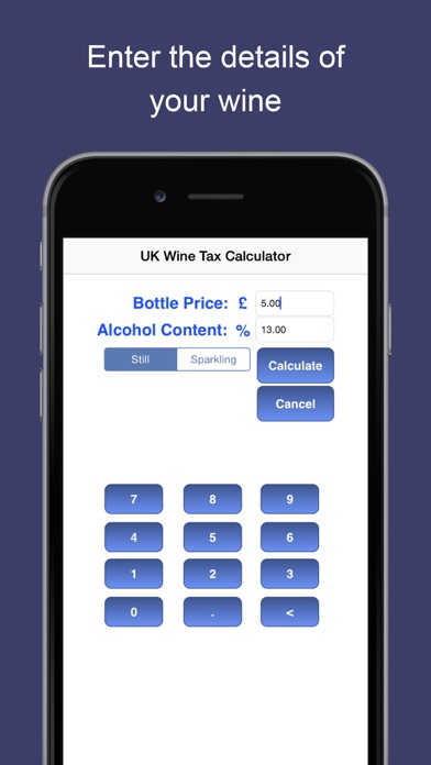 How to cancel & delete UK Wine Tax Calculator from iphone & ipad 1