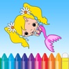 Sea Animals & Mermaid Coloring Book - Drawing Painting Kids