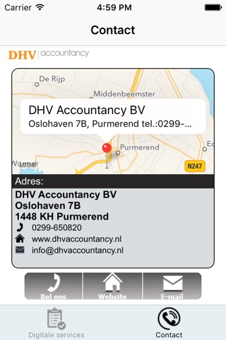 DHV accountancy BV screenshot 3