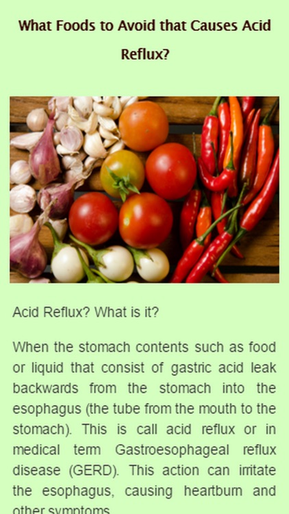 Acid Reflux Symptoms